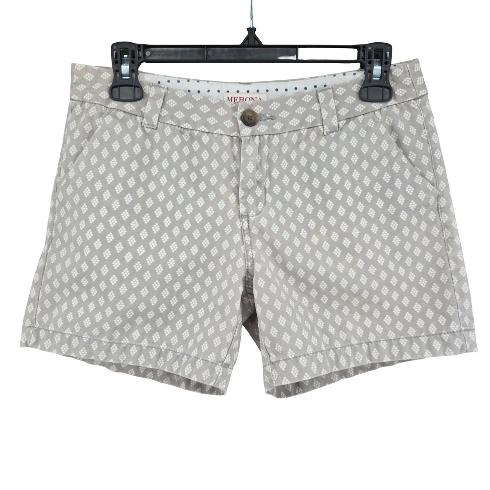 Merona Preppy Country Club Geometric Chino Resort Vacation Shorts Womens 2